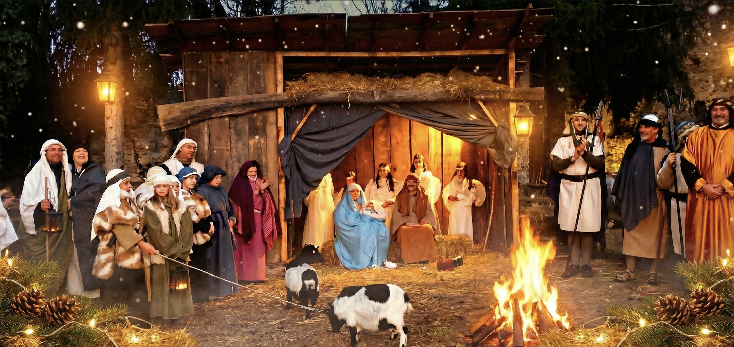 Scena notturna del Presepe